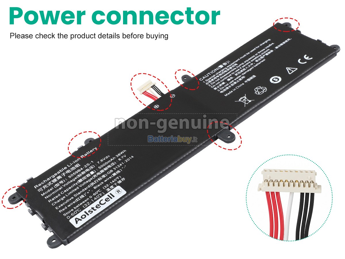 Batteria per CHUWI 059B4-2S1P(2ICP5/59/115)