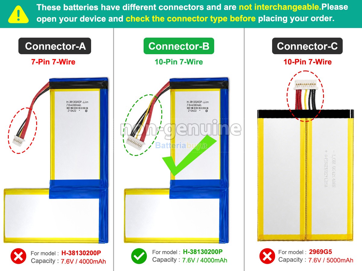 Batteria per CHUWI HEROBOOK PRO