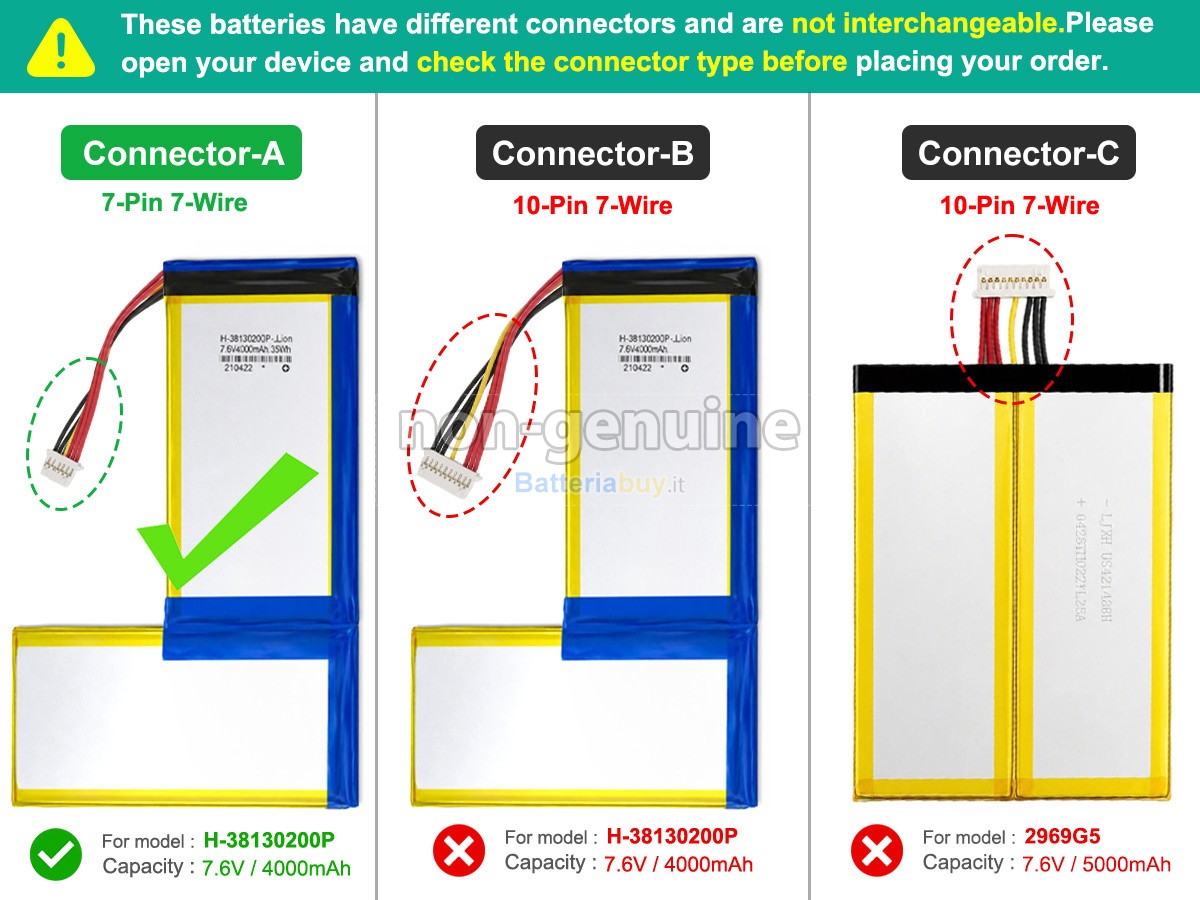 Batteria per CHUWI HEROBOOK PRO