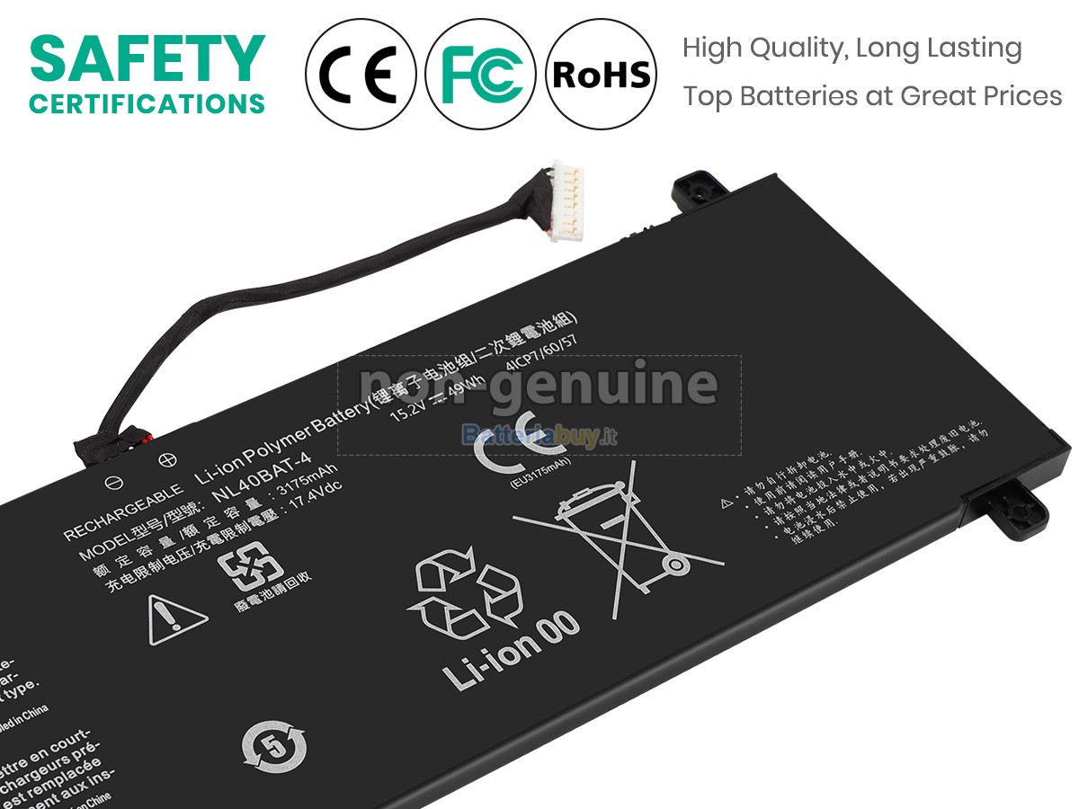 Batteria per Clevo NL50G1