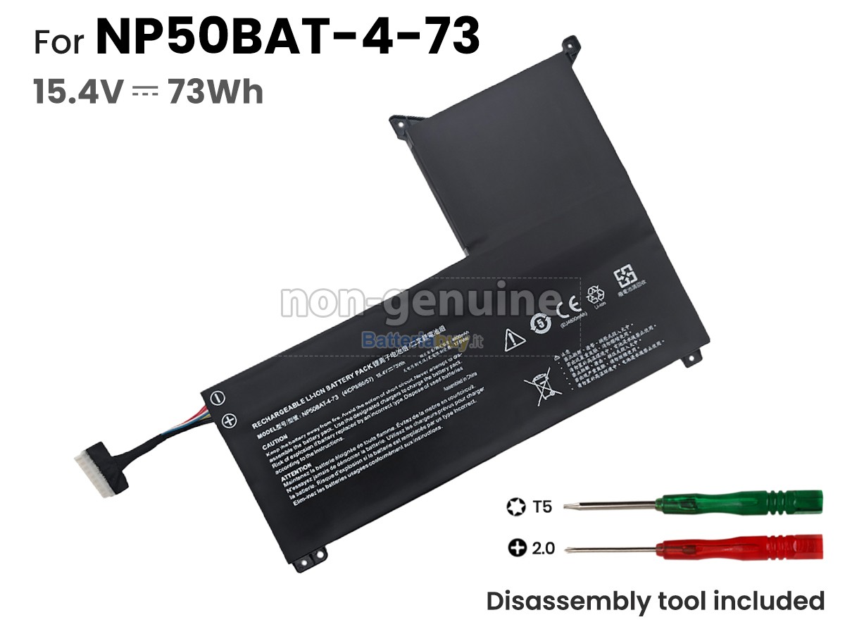 Batteria per Clevo WORTMANN TERRA MOBILE 1548 (W650SH)