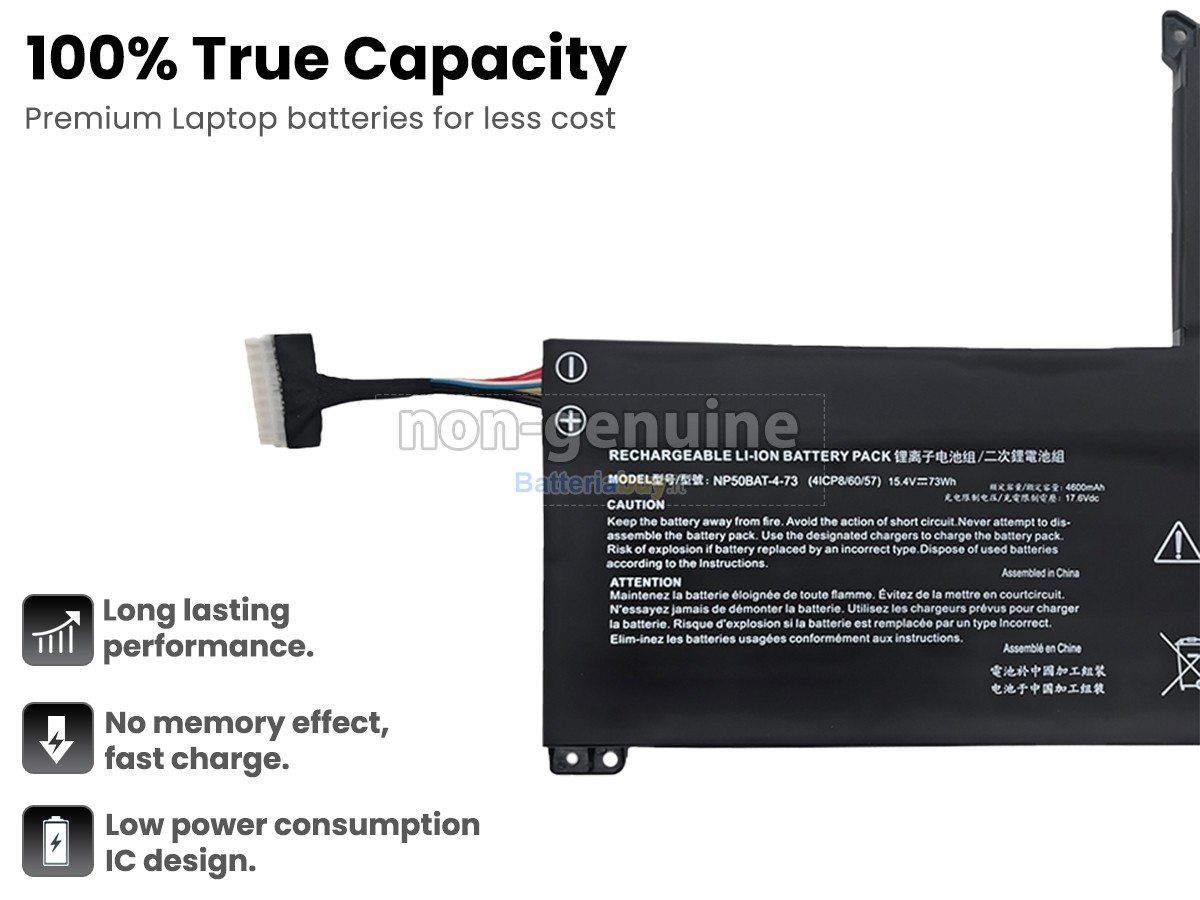 Batteria per Clevo WORTMANN TERRA MOBILE 1548 (W650SH)