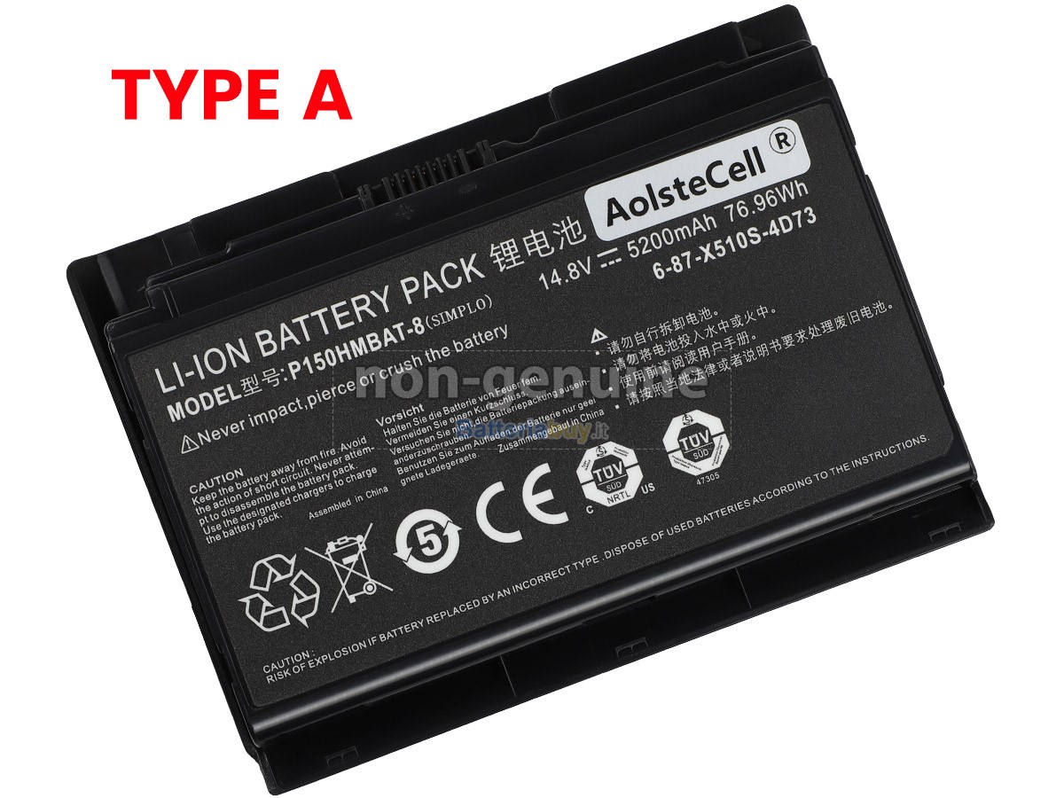 Batteria per Clevo 6-87-X710S-4272