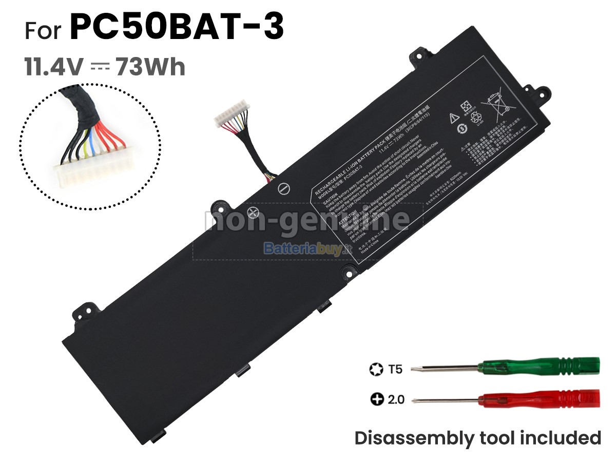 Batteria per Clevo PC50BAT-3