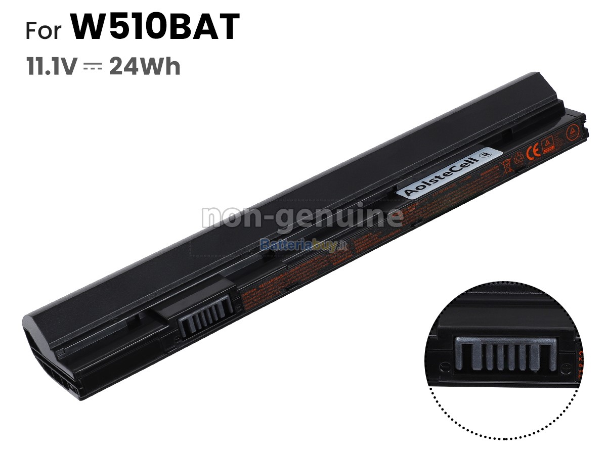 Batteria per Clevo W510S