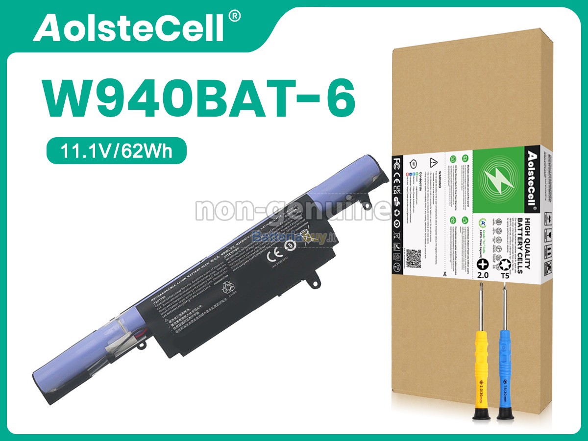 Batteria per Clevo 6-87-W940S-4274