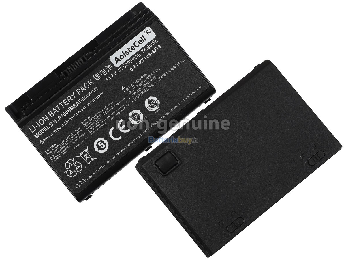 Batteria per Clevo 6-87-X710S-4272