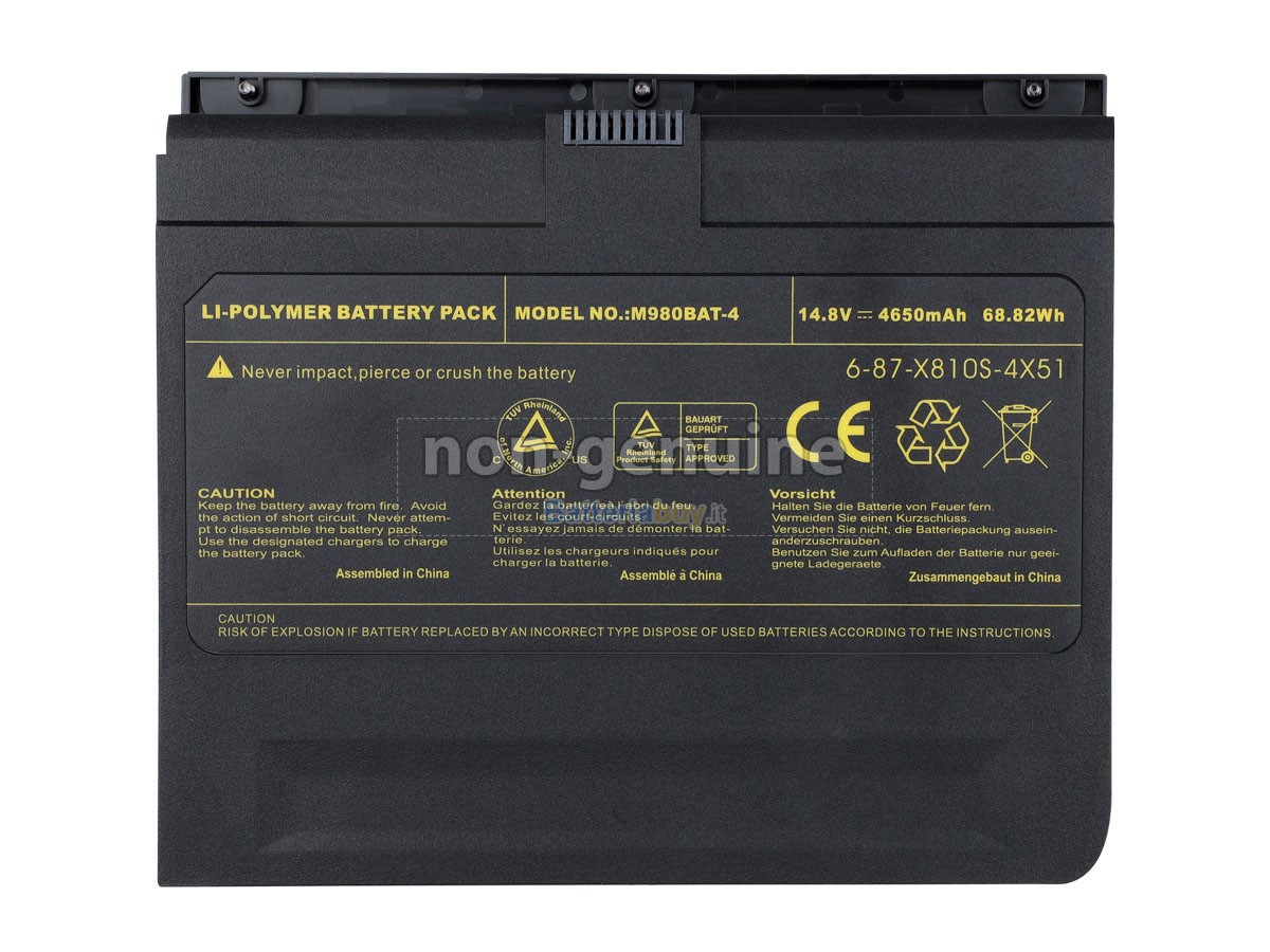 Batteria per Clevo M980NU