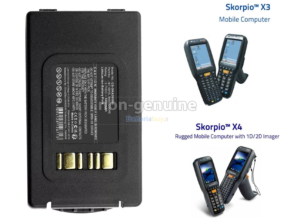 Batteria per Datalogic SKORPIO X4