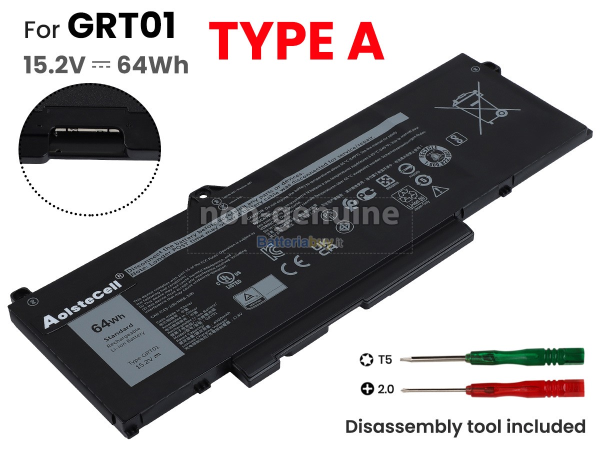 Batteria per Dell Alienware M17 R5 AMD