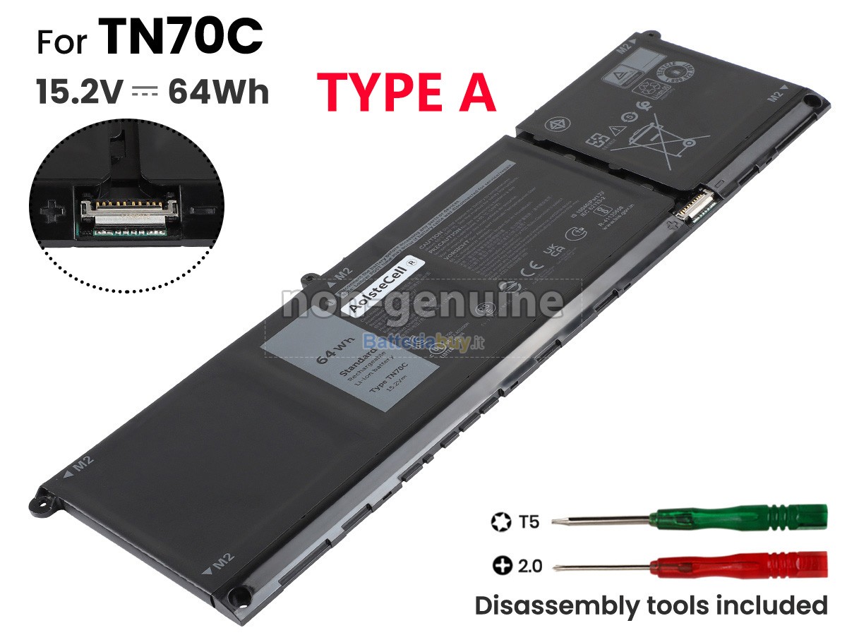 Batteria per Dell Inspiron 16 7630 2-IN-1