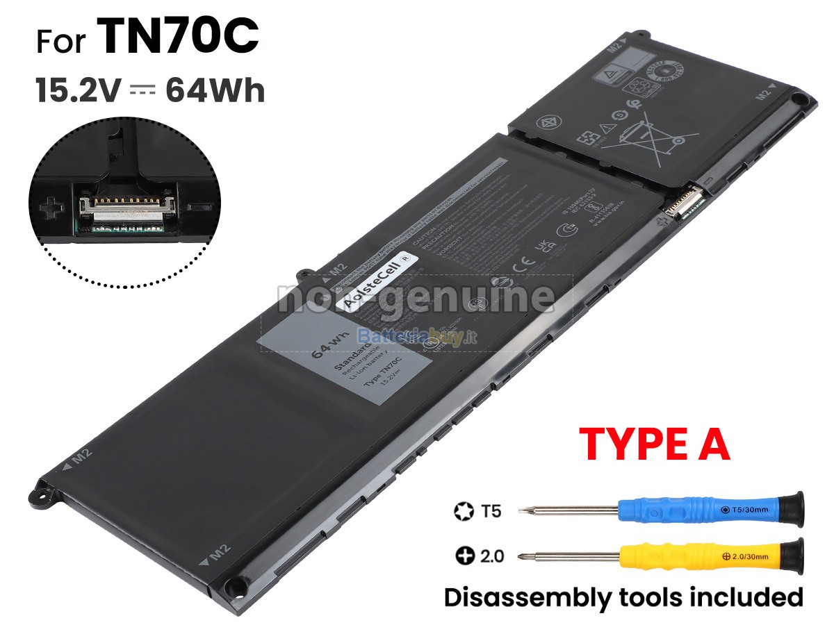 Batteria per Dell Inspiron 16 7640 2-IN-1