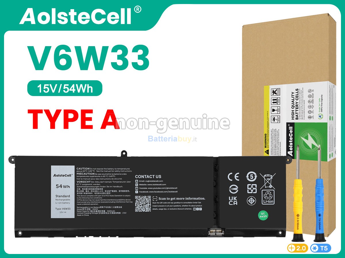 Batteria per Dell P145G001