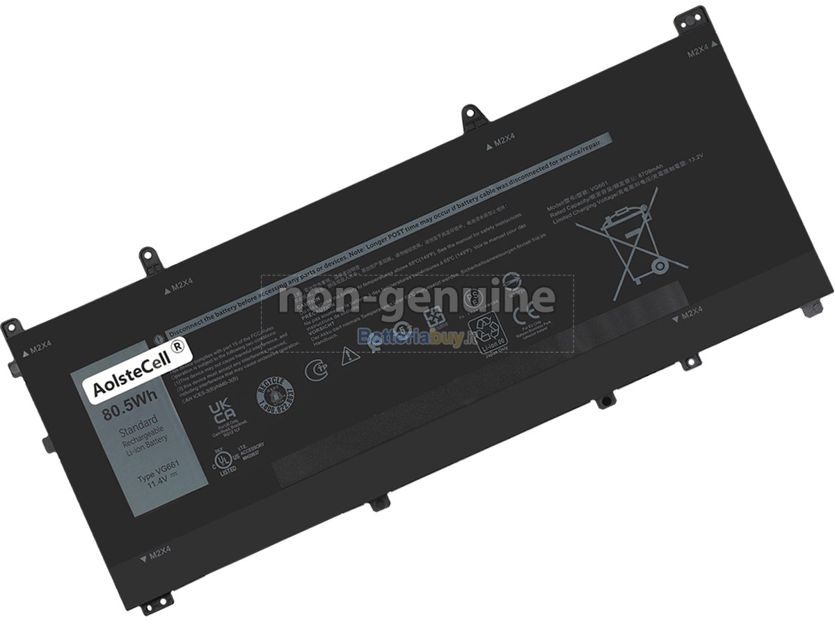 Batteria per Dell Alienware X14 R2