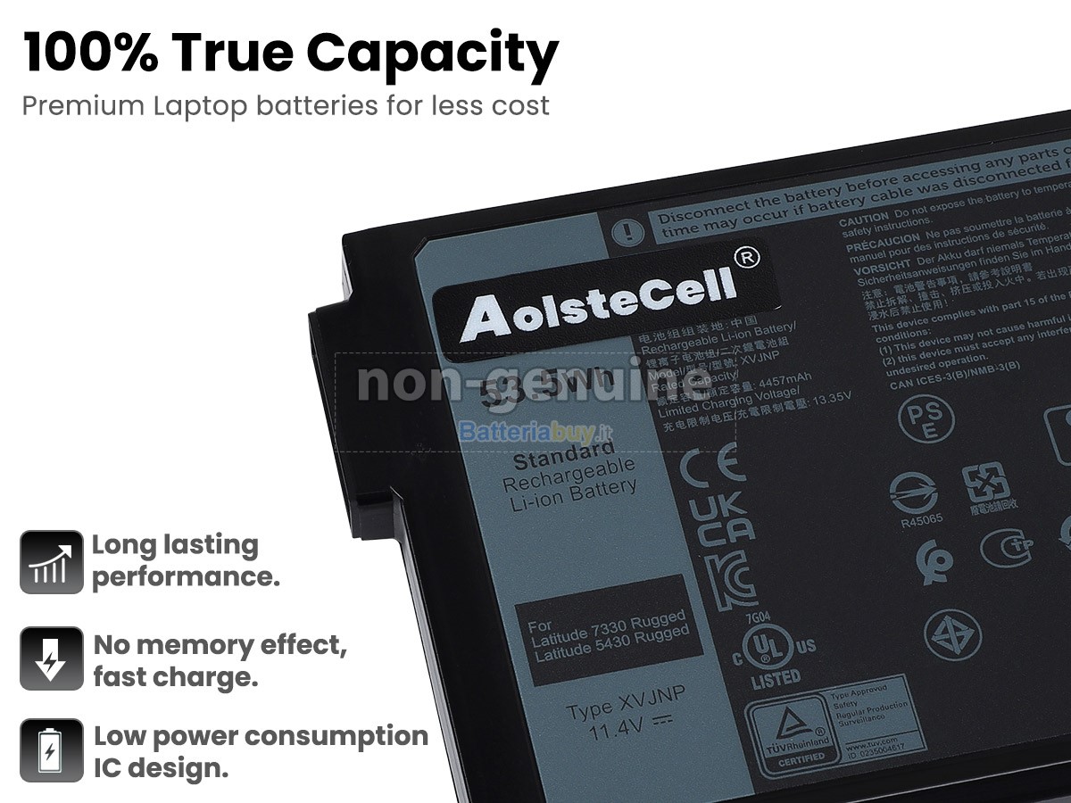 Batteria per Dell Latitude 5430 RUGGED