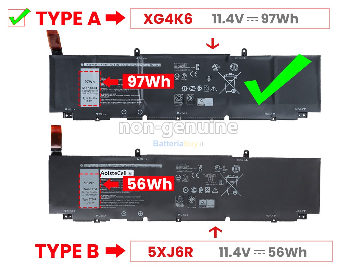 Batteria per Dell Precision 5760