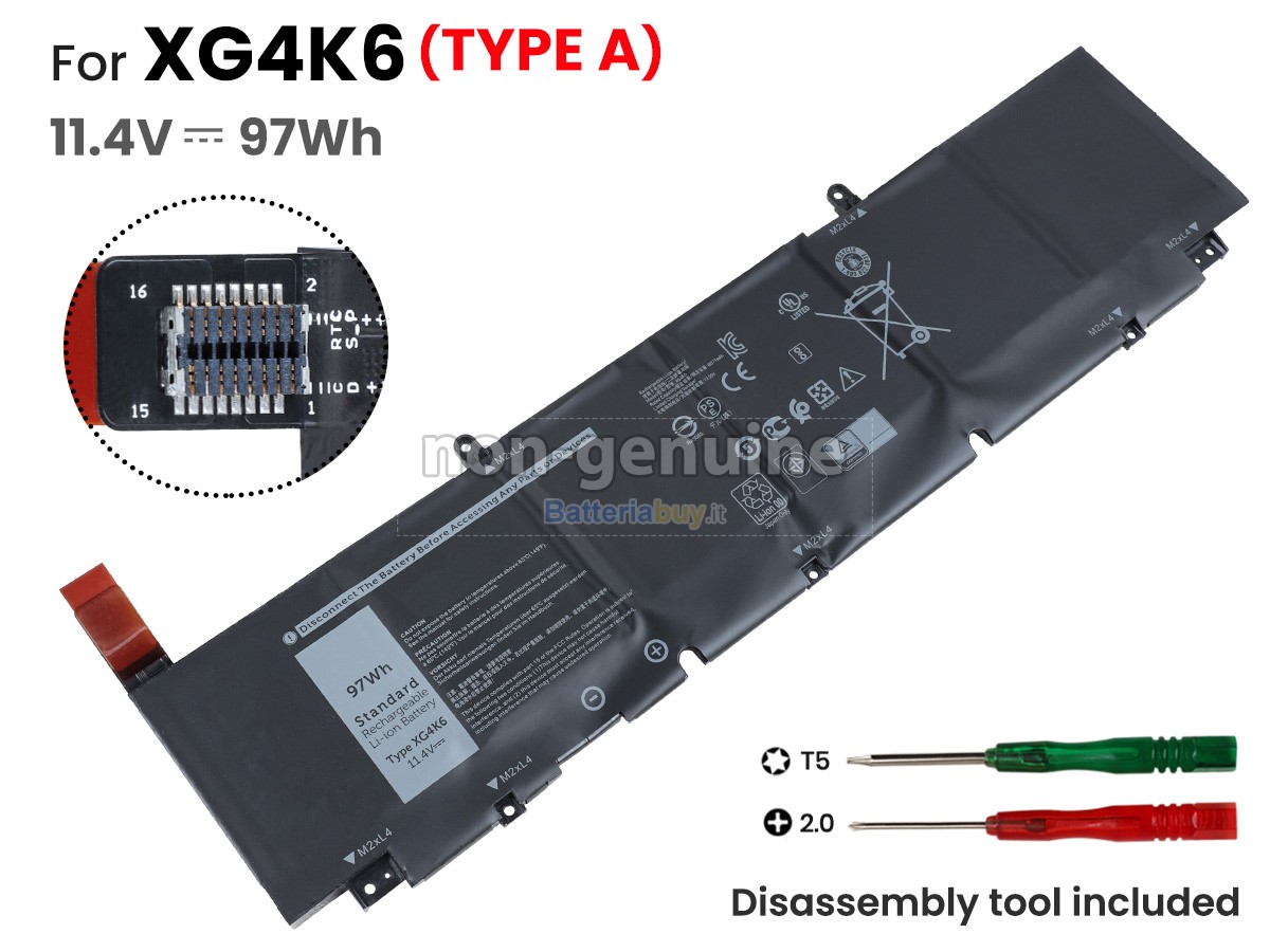 Batteria per Dell Precision 5760
