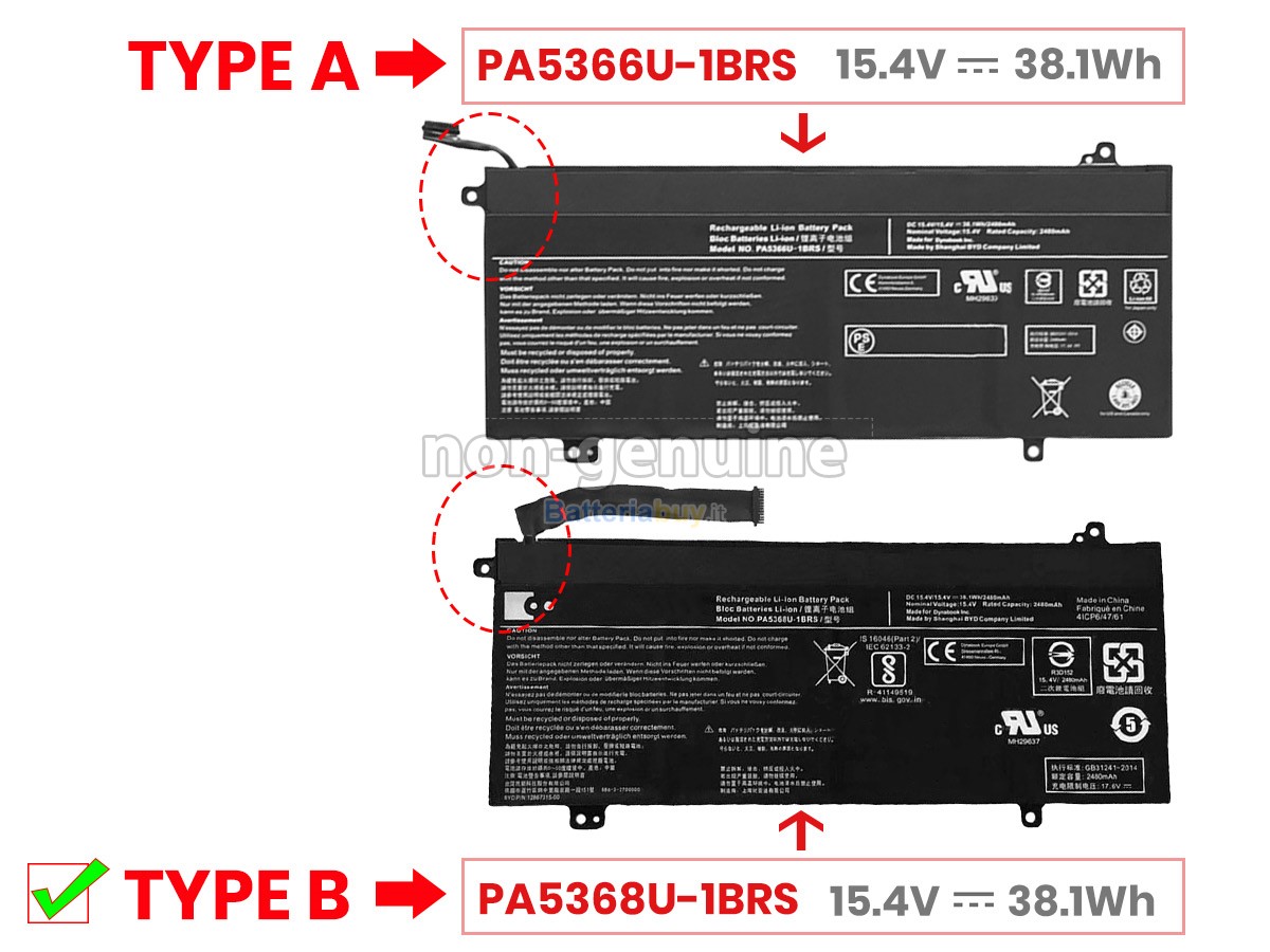 Batteria per Dynabook SATELLITE PRO L40-G