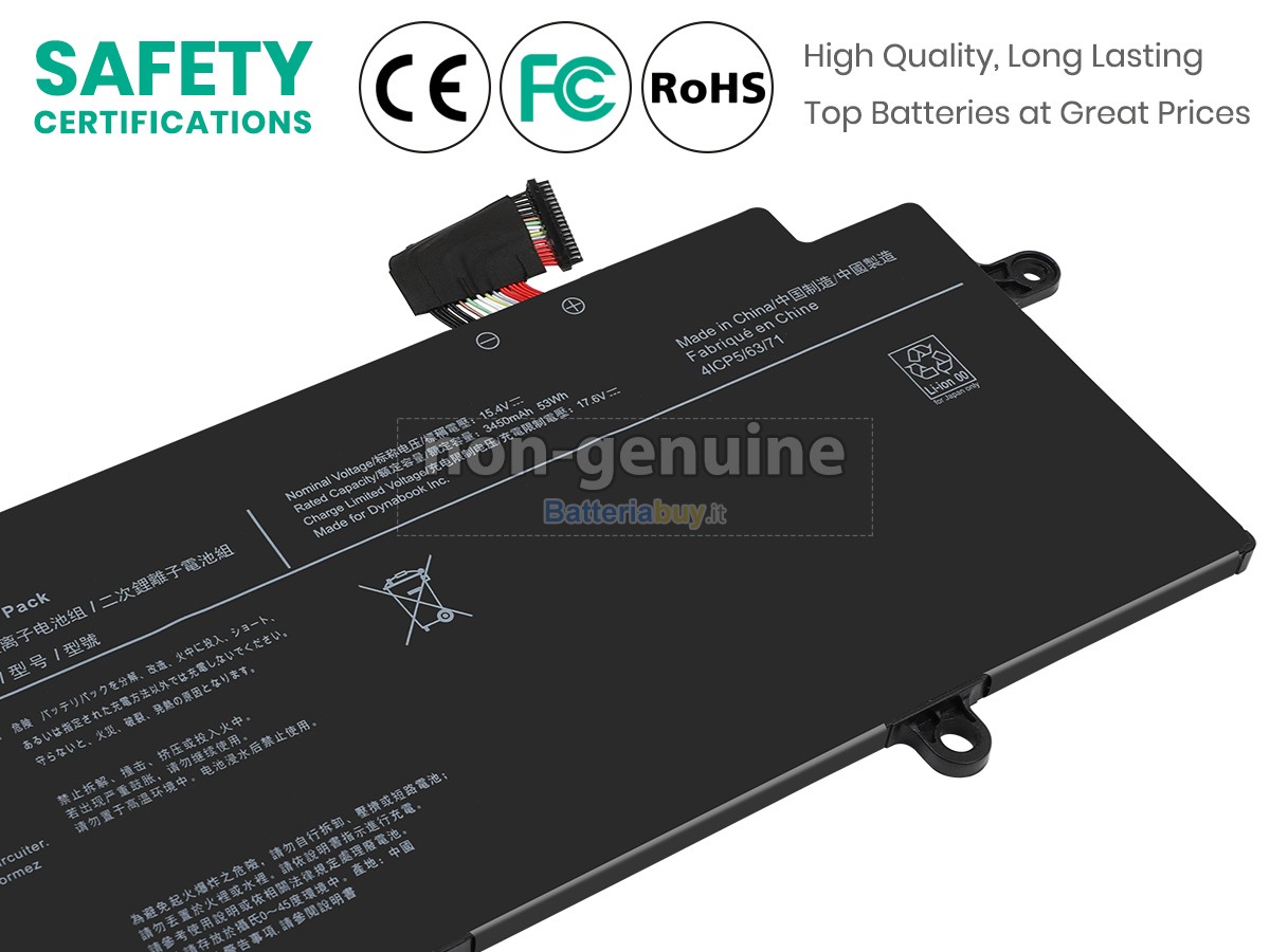 Batteria per Dynabook PORTEGE X30W-J-11N