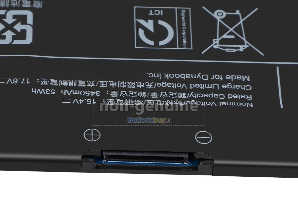 Batteria per Dynabook PORTEGE X40-K-12Q