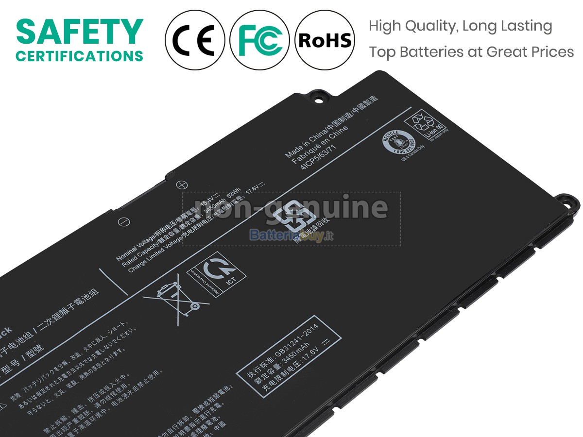 Batteria per Dynabook PORTEGE X40-K-12Q