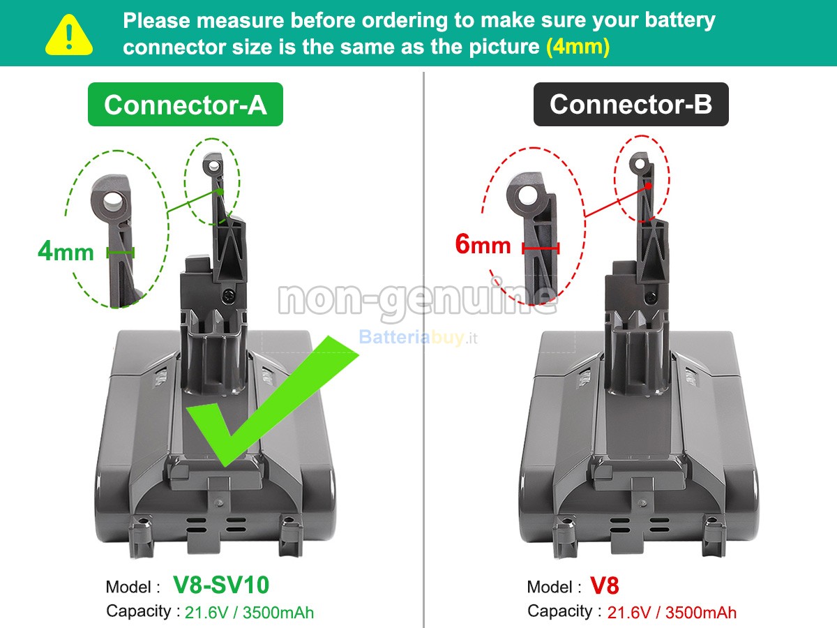 Batteria per Dyson SV10 SLIM