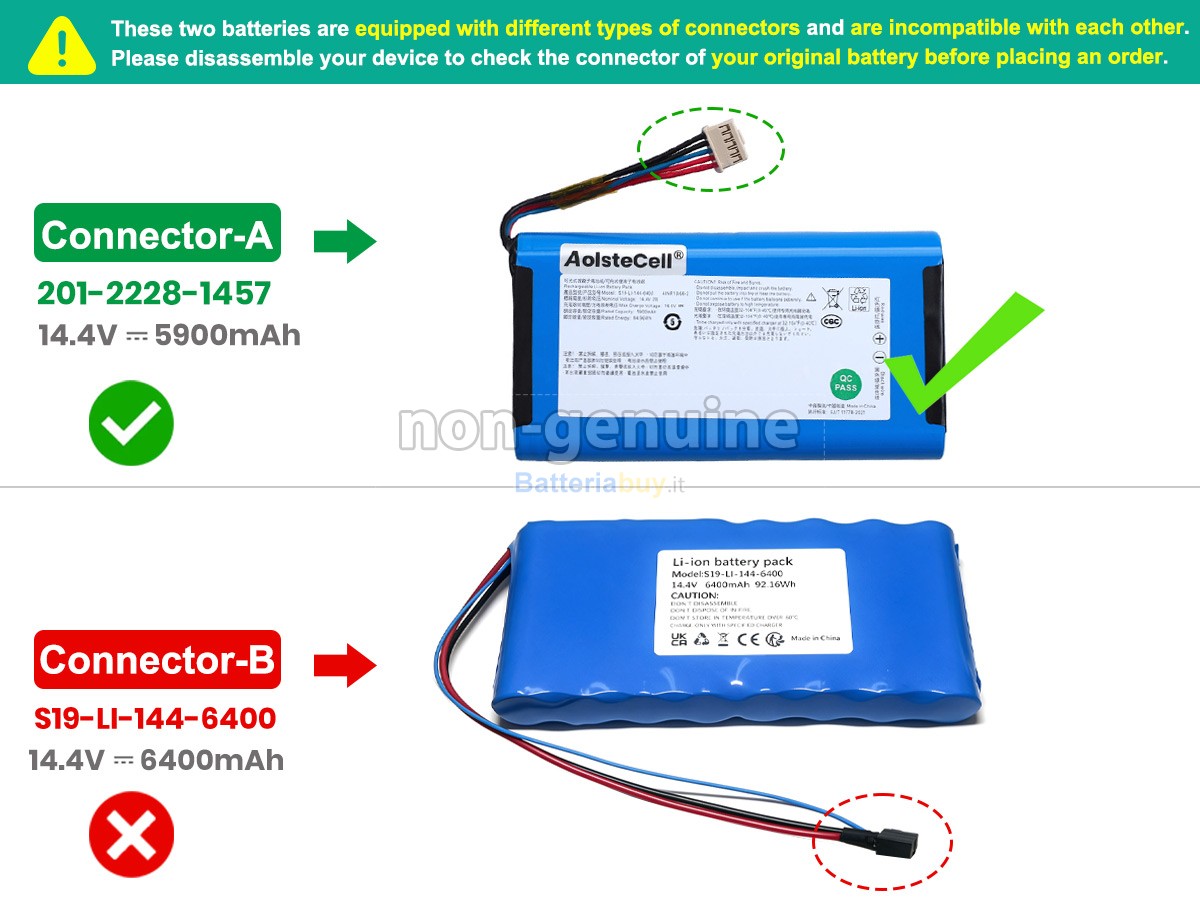 Batteria per Ecovacs S19-LI-144-6400