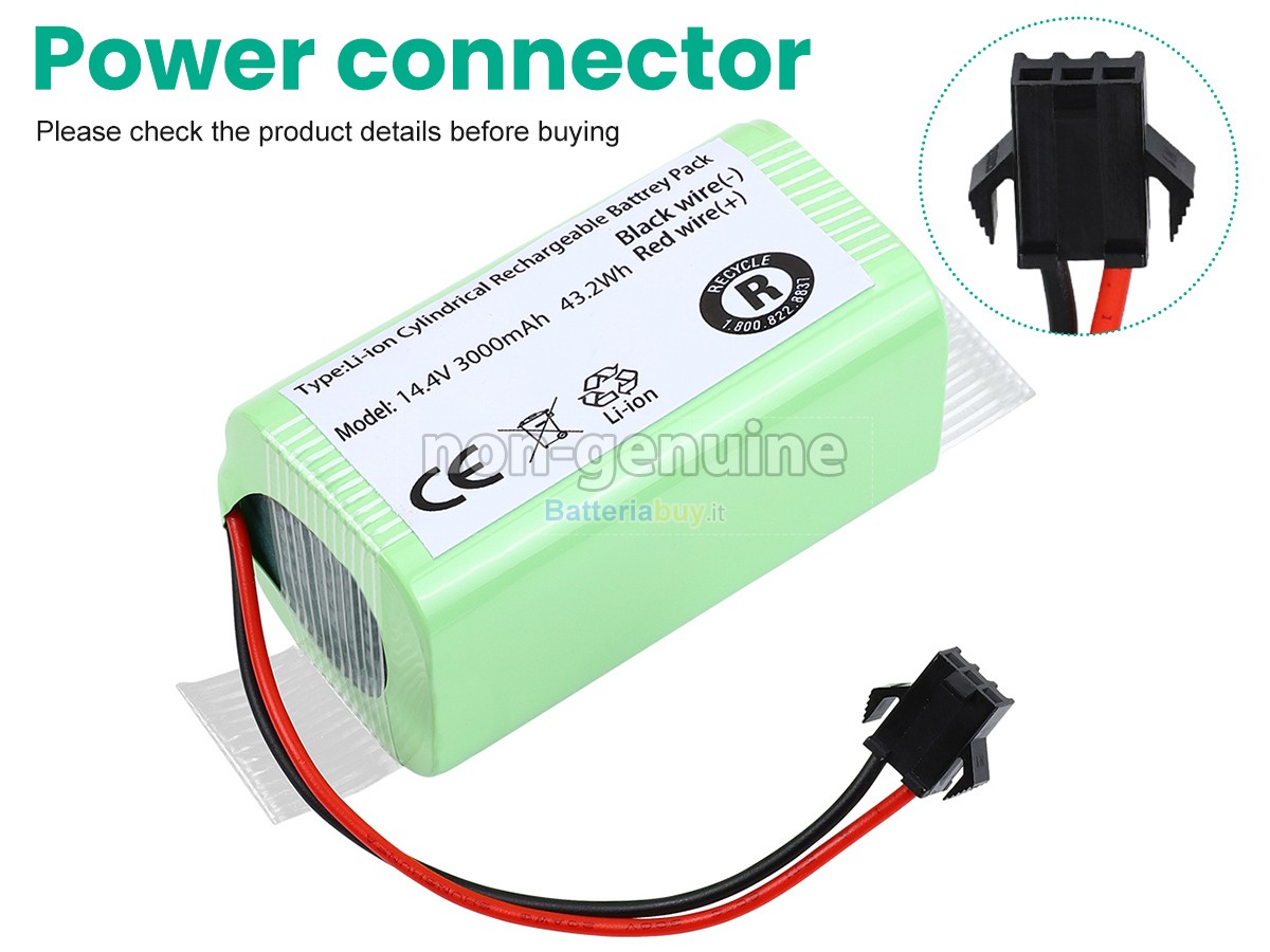 Batteria per Ecovacs ROBOVAC 30C