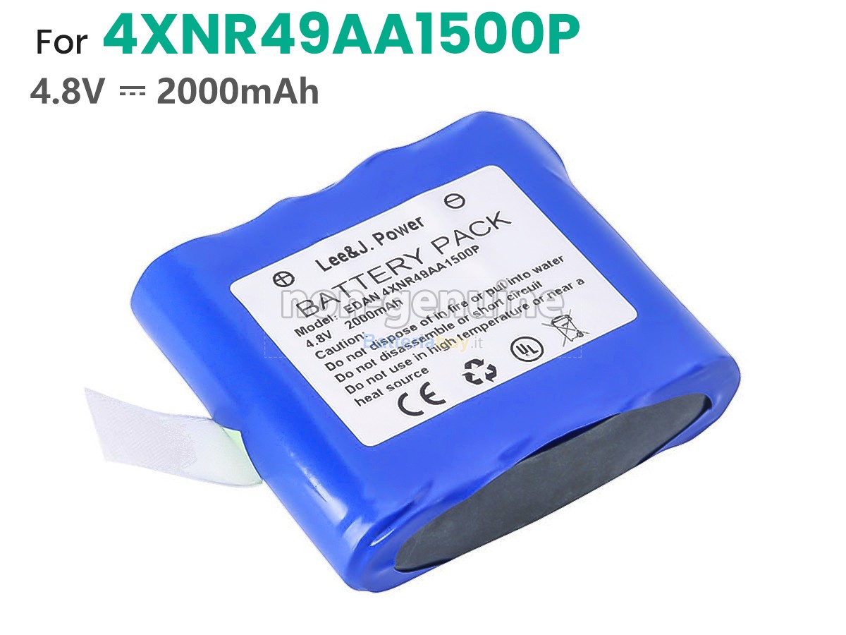 Batteria per EDAN 4XNR49AA1500P