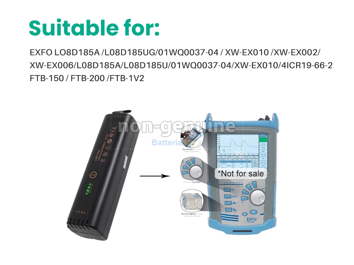 Batteria per Exfo L08D185UG
