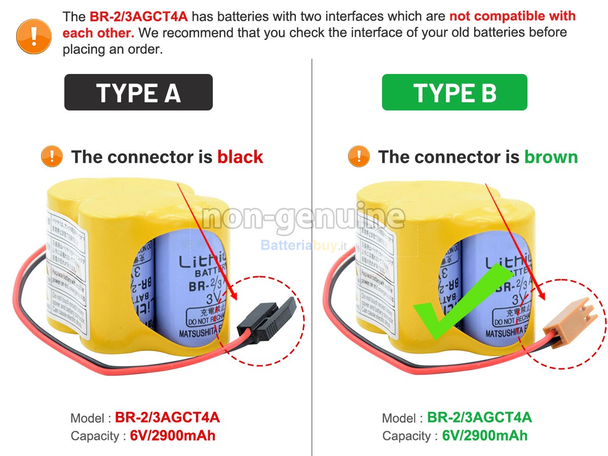 Batteria per Fanuc BR-2/3AGCT4A