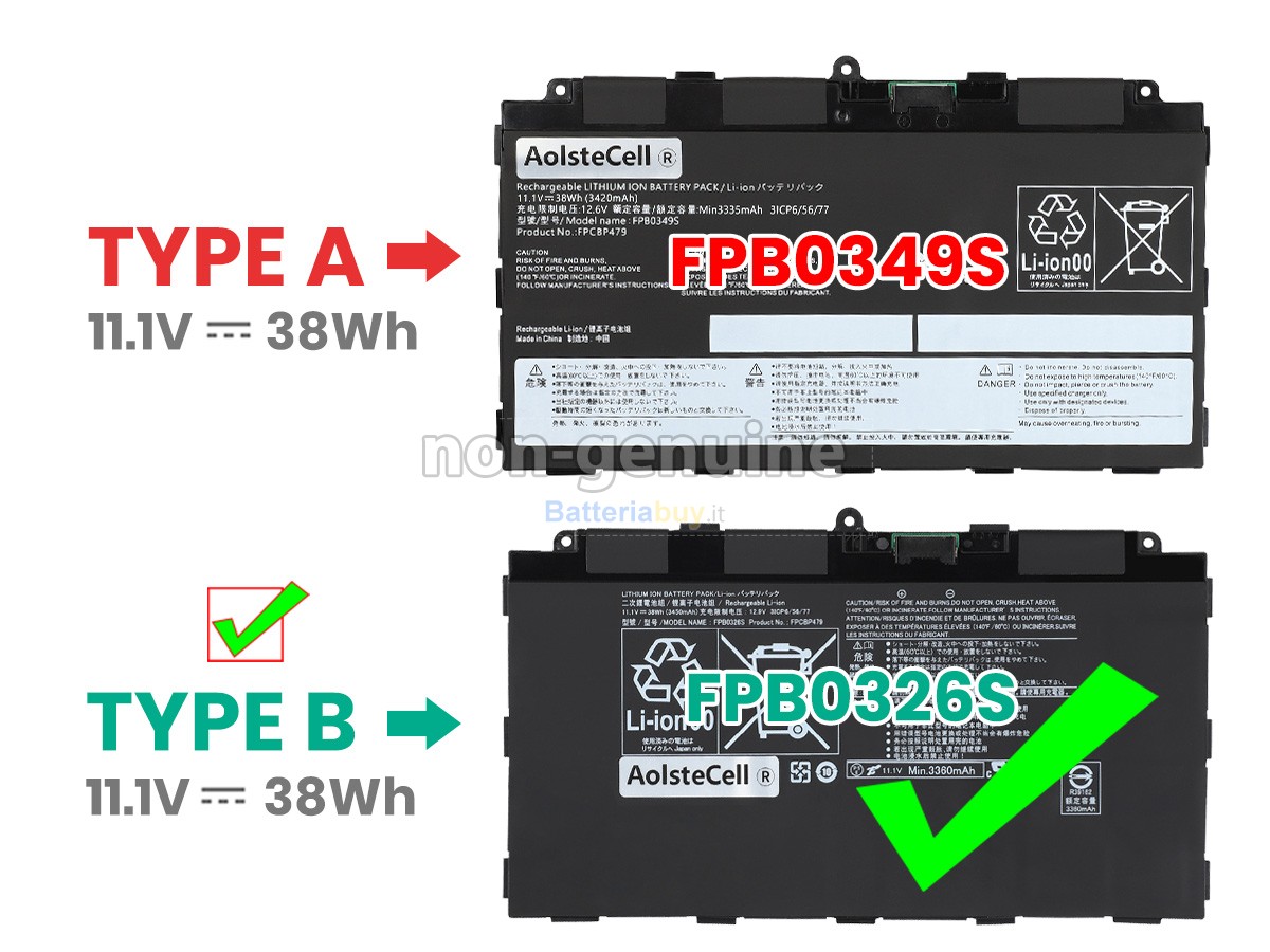 Batteria per Fujitsu CP700540-01