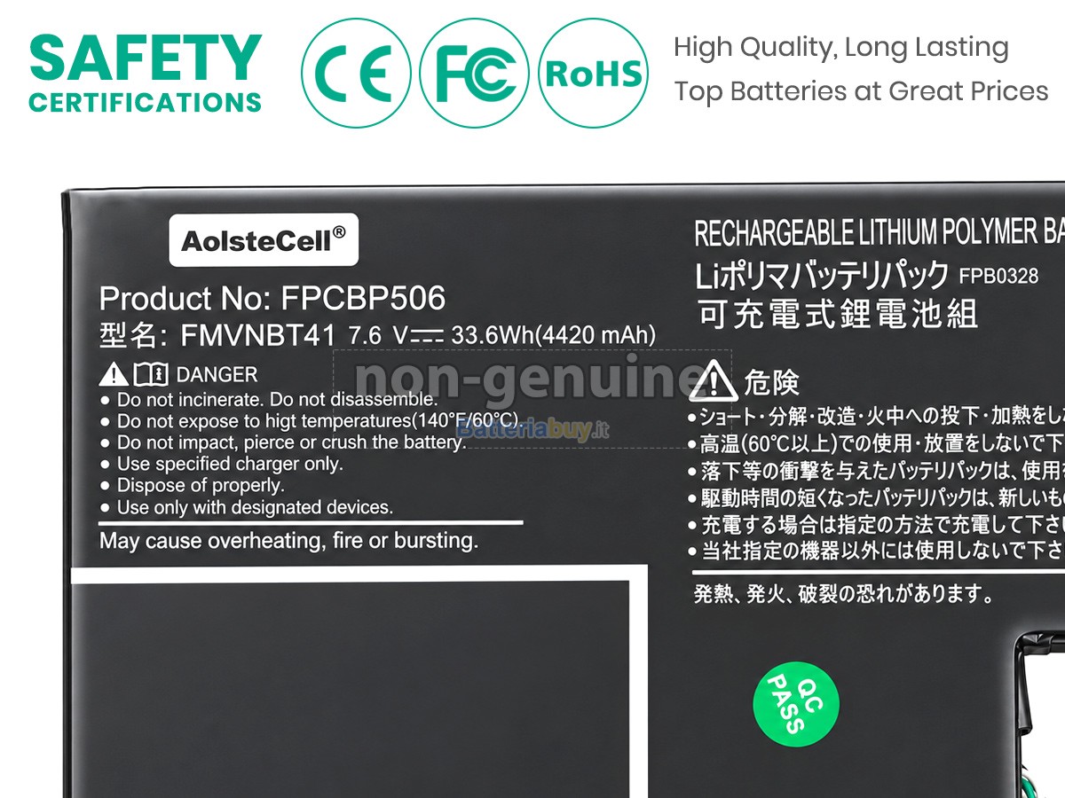 Batteria per Fujitsu Stylistic R727