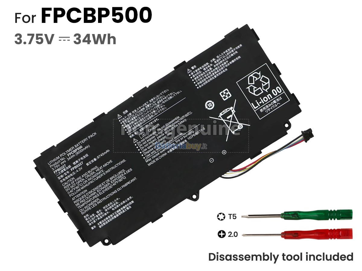 Batteria per Fujitsu FPCBP500(1ICP6/60/71-3)