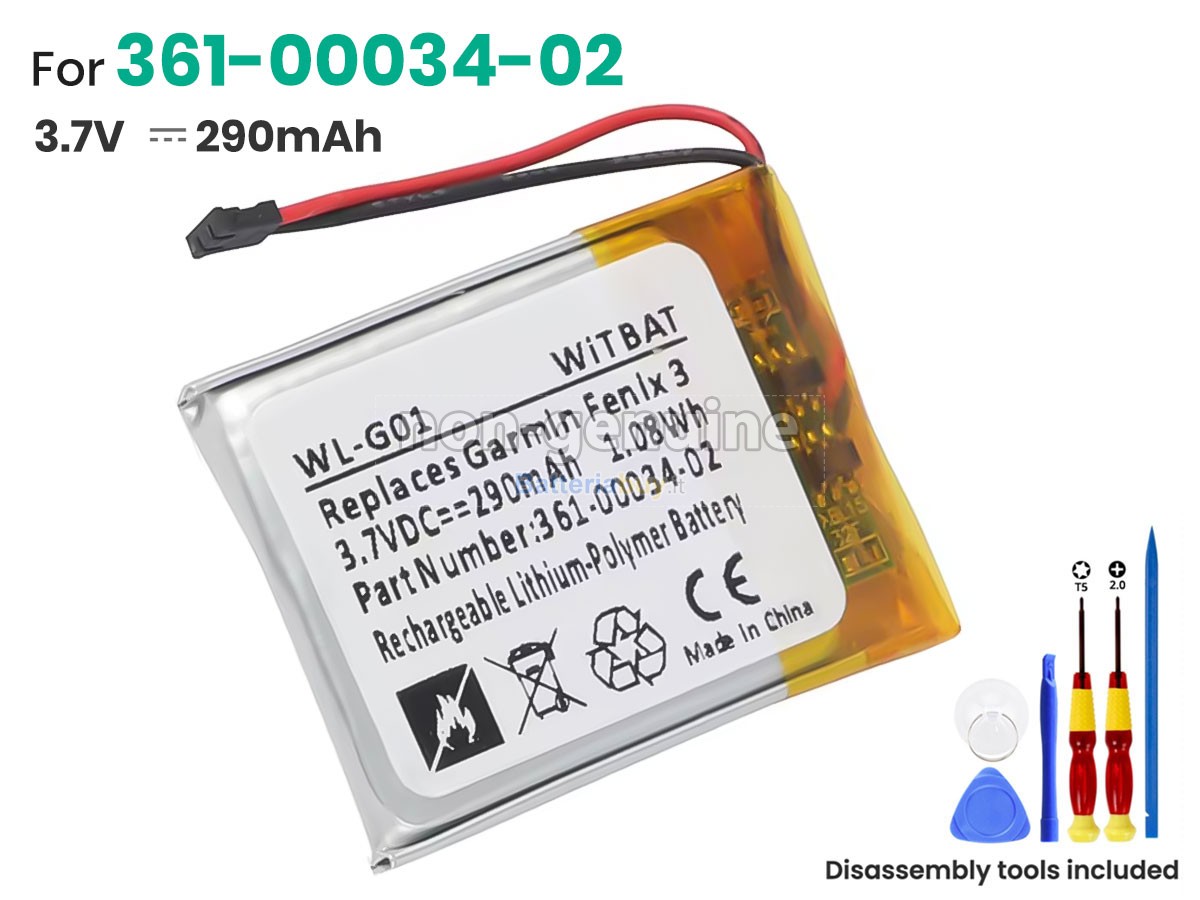 Batteria per Garmin 010-01338-77