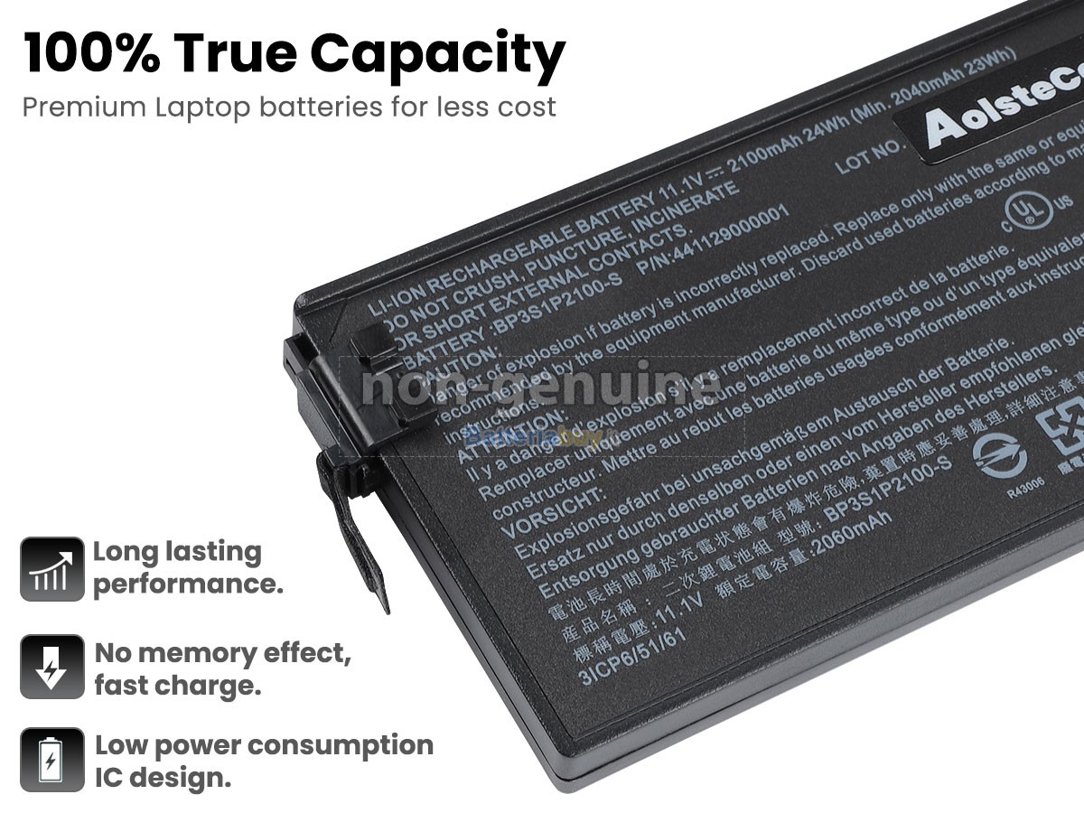 Batteria per Getac V110 RUGGED TABLET
