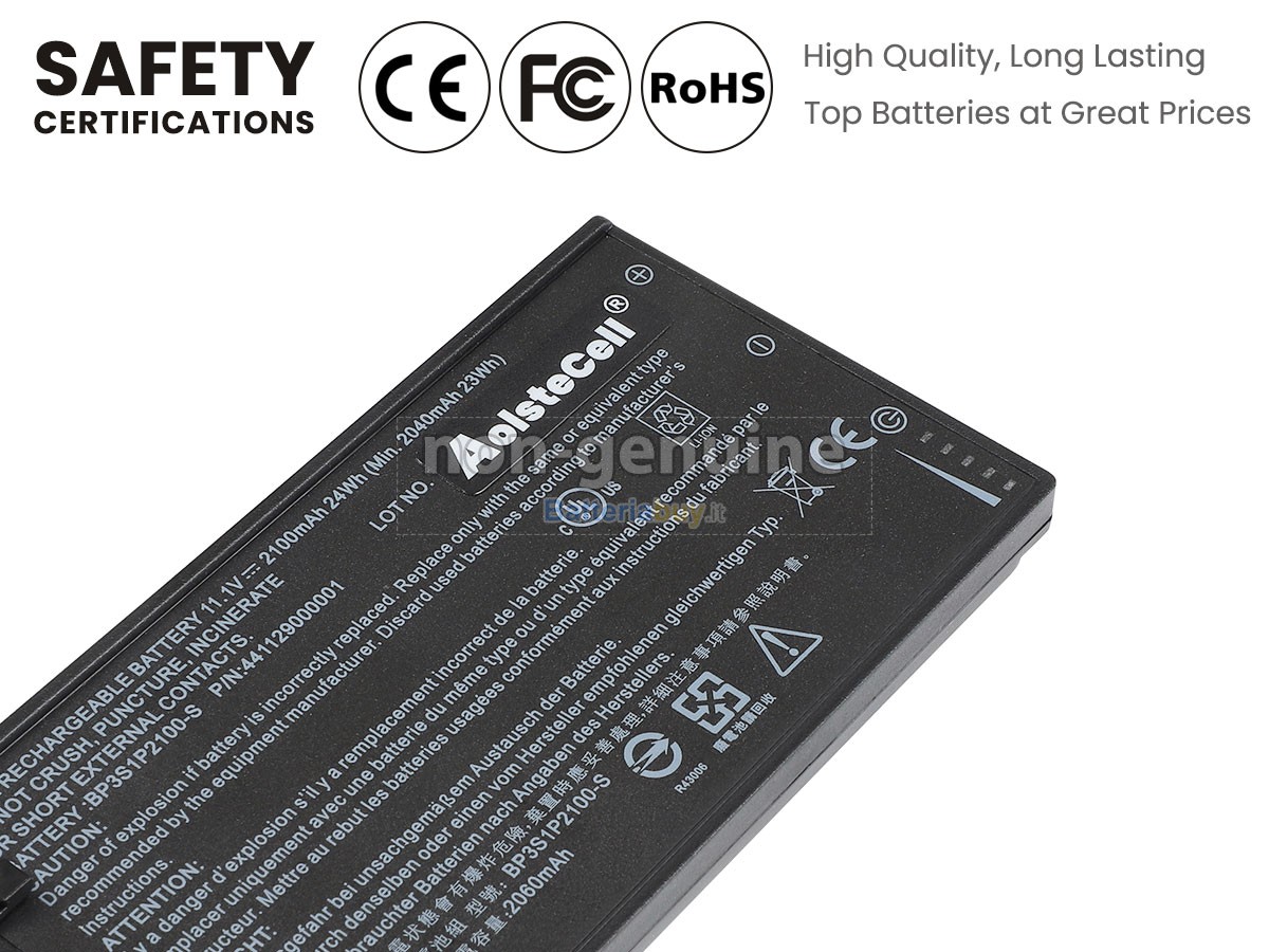 Batteria per Getac V110 RUGGED TABLET