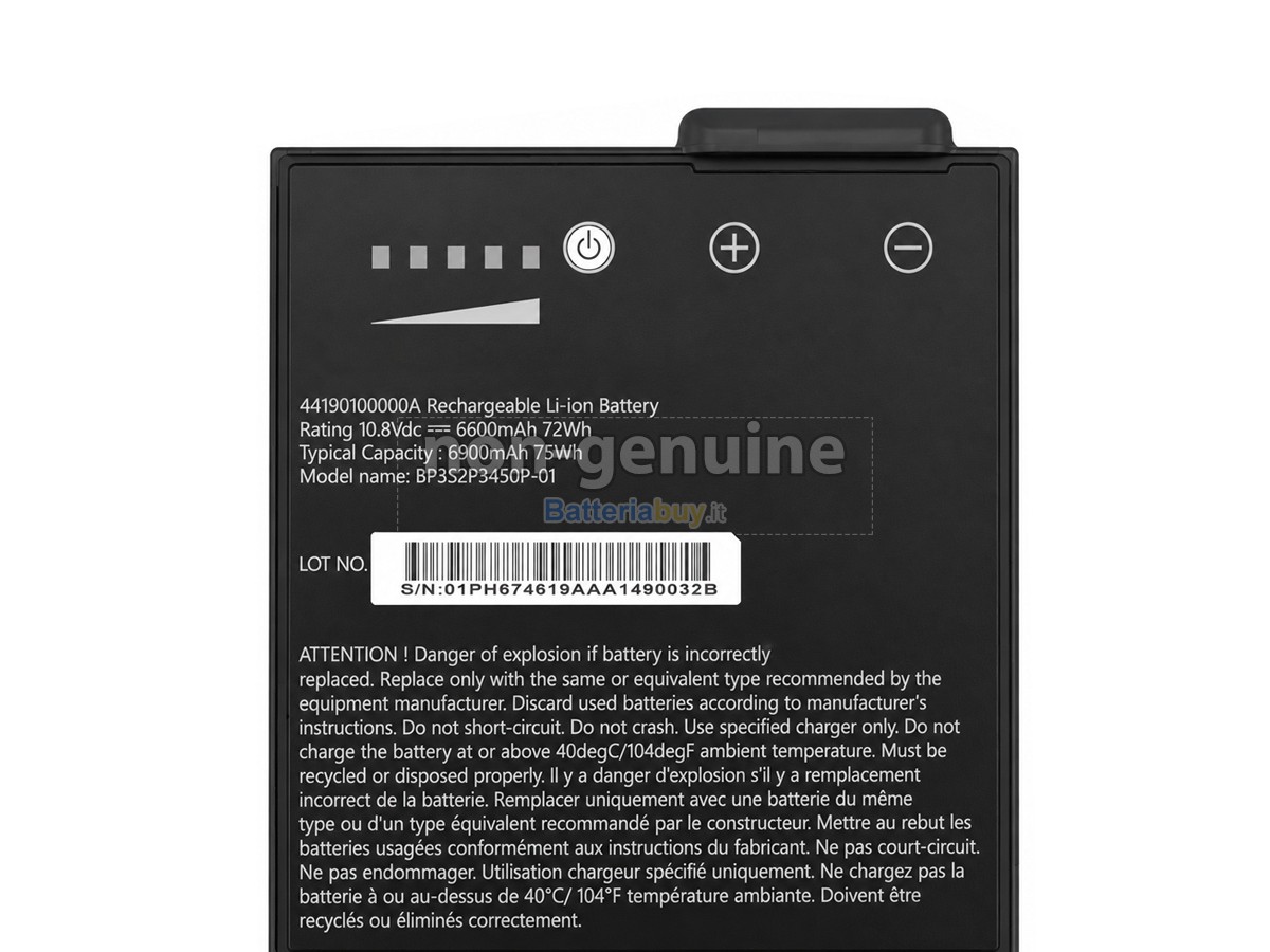 Batteria per Getac 44190100000A