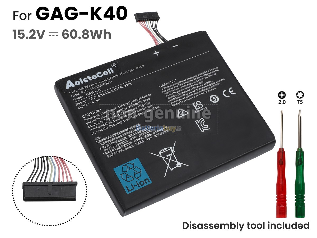 Batteria per Getac GAG-K40