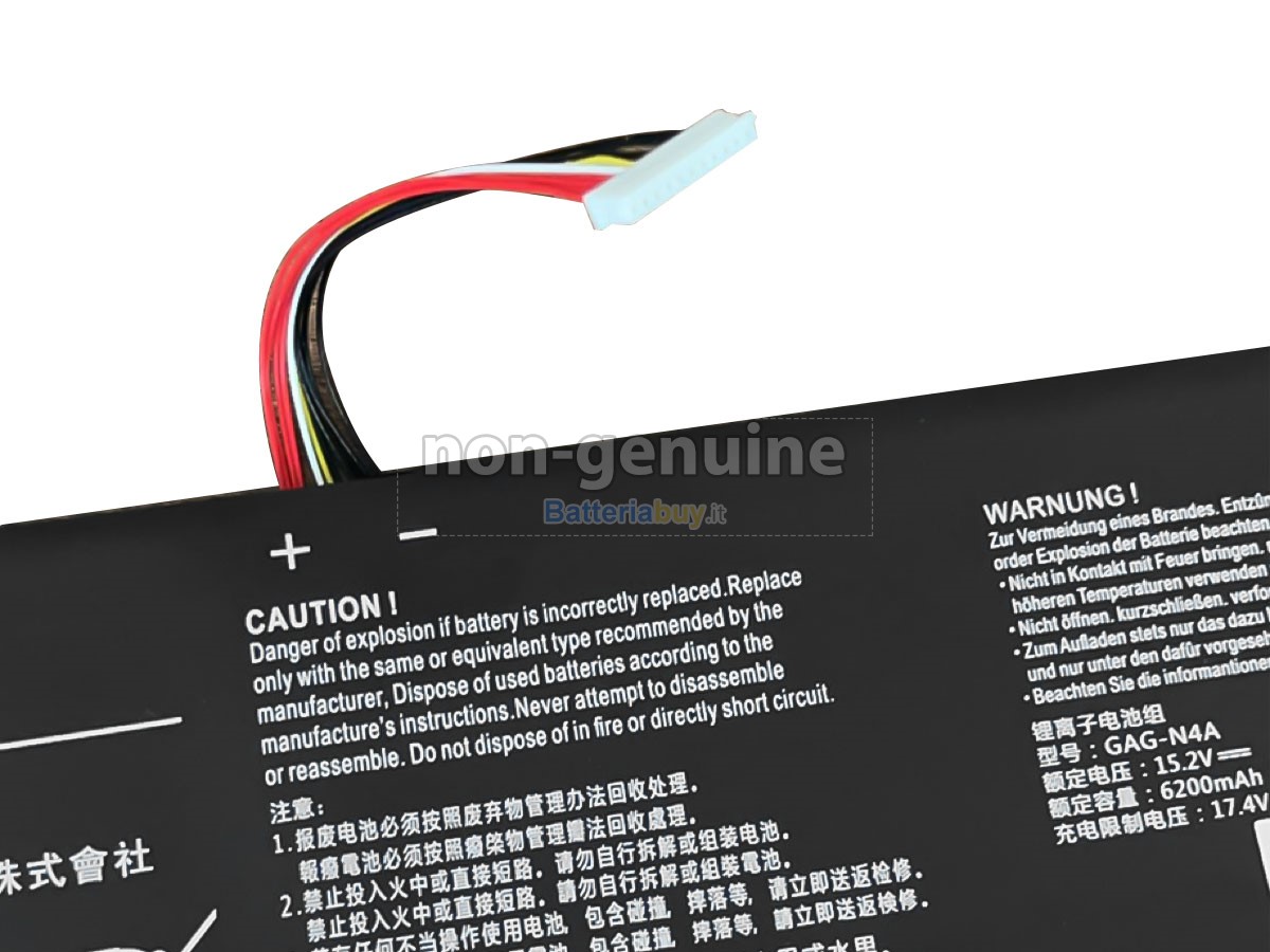 Batteria per Gigabyte AORUS 15G YB-9FR2430MP