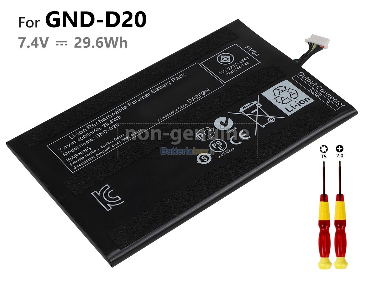 Batteria per Gigabyte S1080