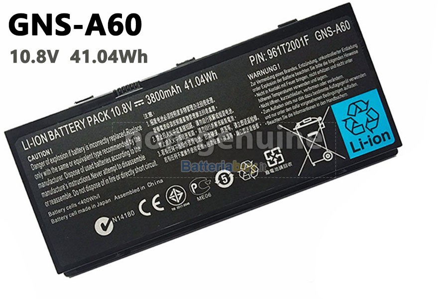 Batteria per Gigabyte 961T2001F