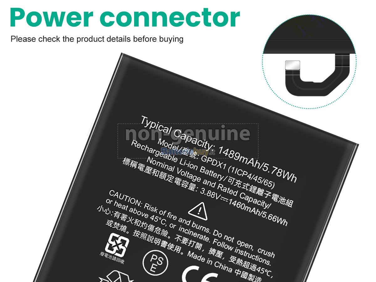 Batteria per Google GPDX1