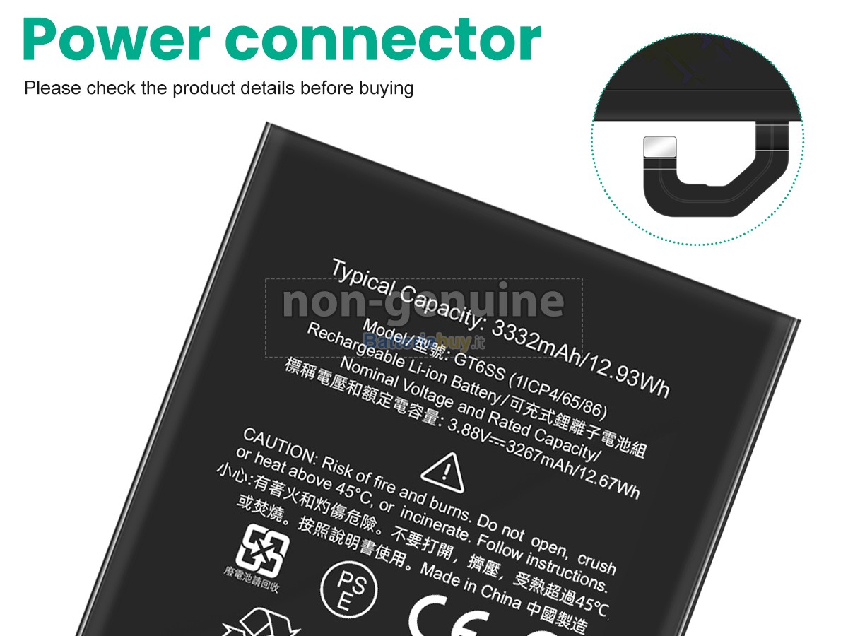 Batteria per Google GT6SS