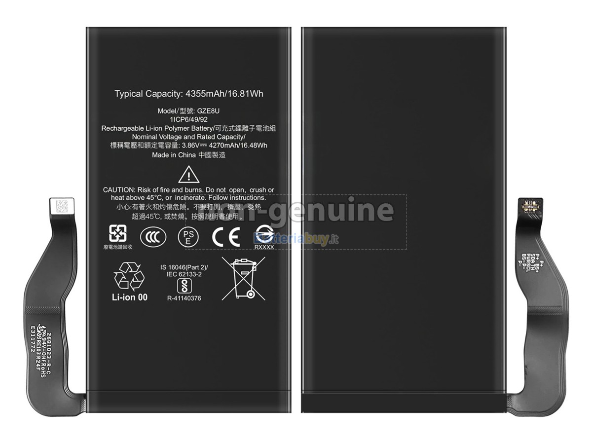 Batteria per Google GZE8U