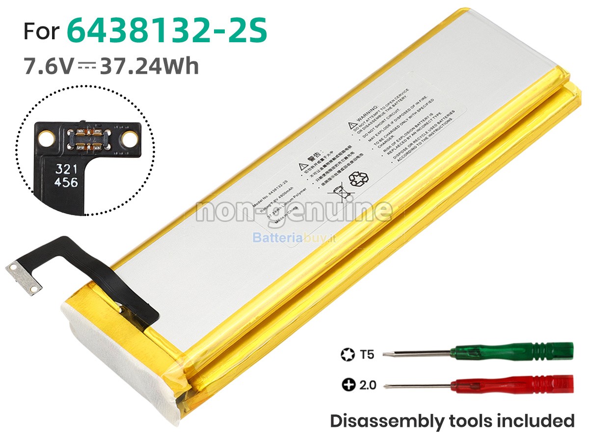 Batteria per GPD 6438132-2S