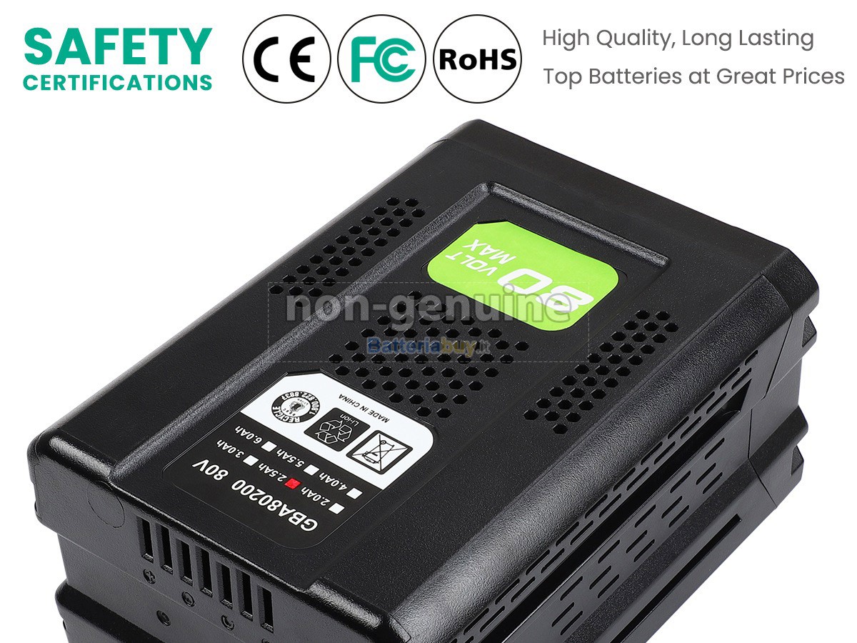 Batteria per Greenworks GBA80250