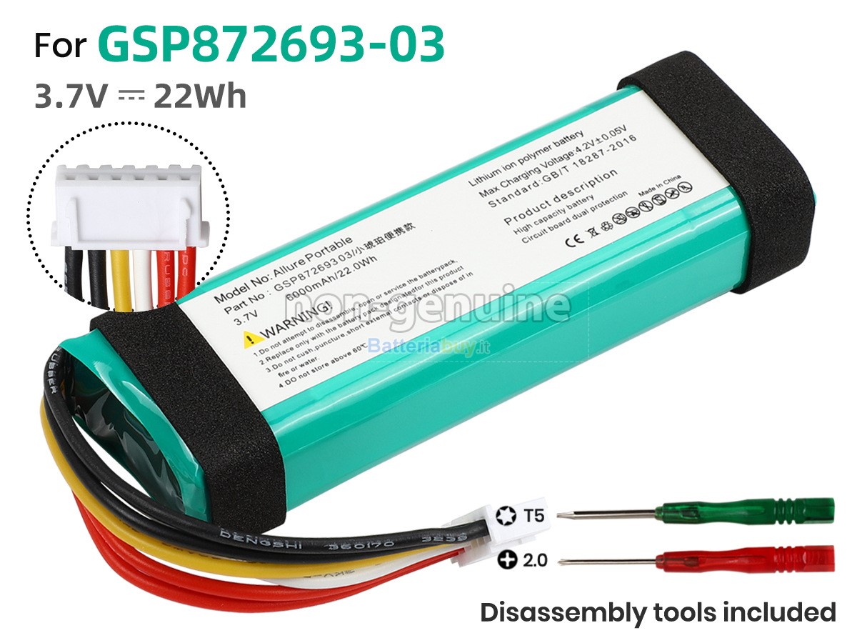 Batteria per Harman Kardon GSP872693 03