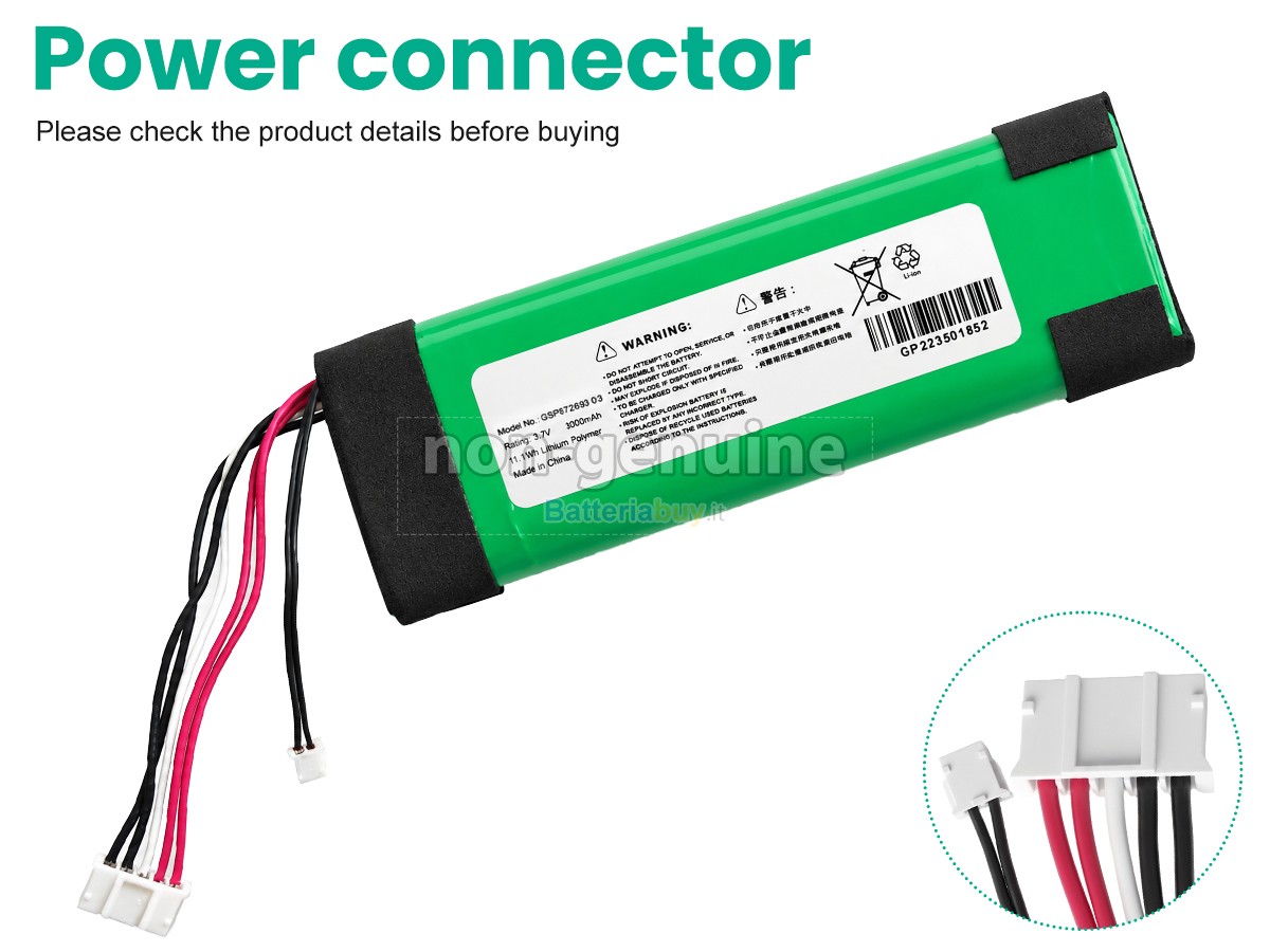 Batteria per Harman Kardon GSP872693 03
