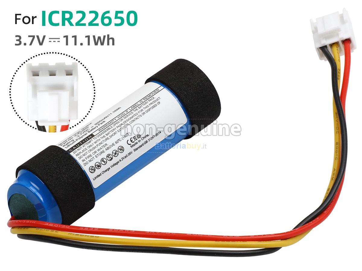 Batteria per Harman Kardon ICR22650